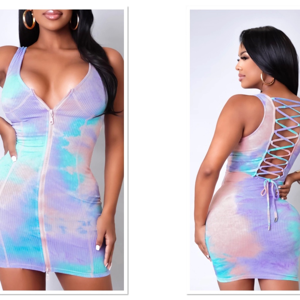 Multicolor Mini Dress